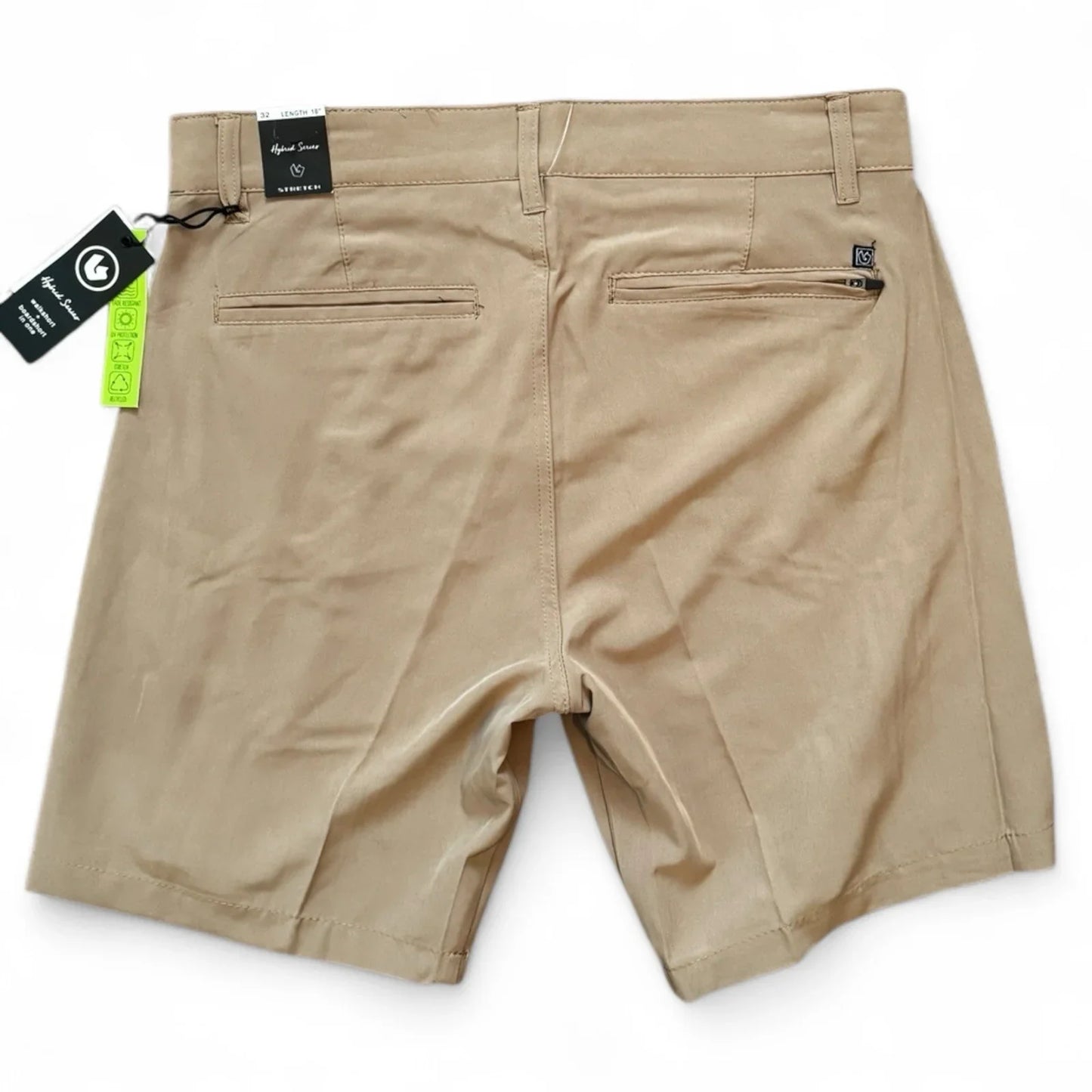 Burnside Men’s Hybrid Performance Shorts – Khaki, Size 32 - Trendiez U ♥