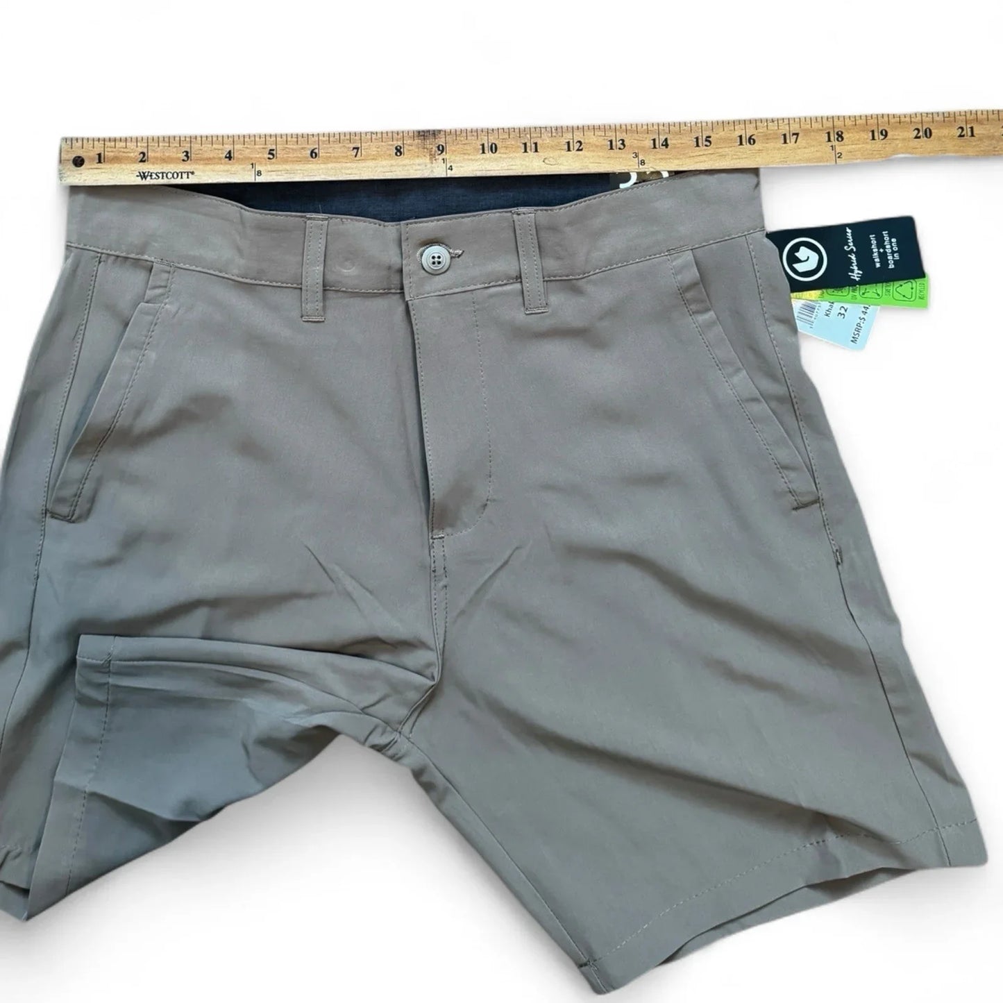Burnside Men’s Hybrid Performance Shorts – Khaki, Size 32 - Trendiez U ♥
