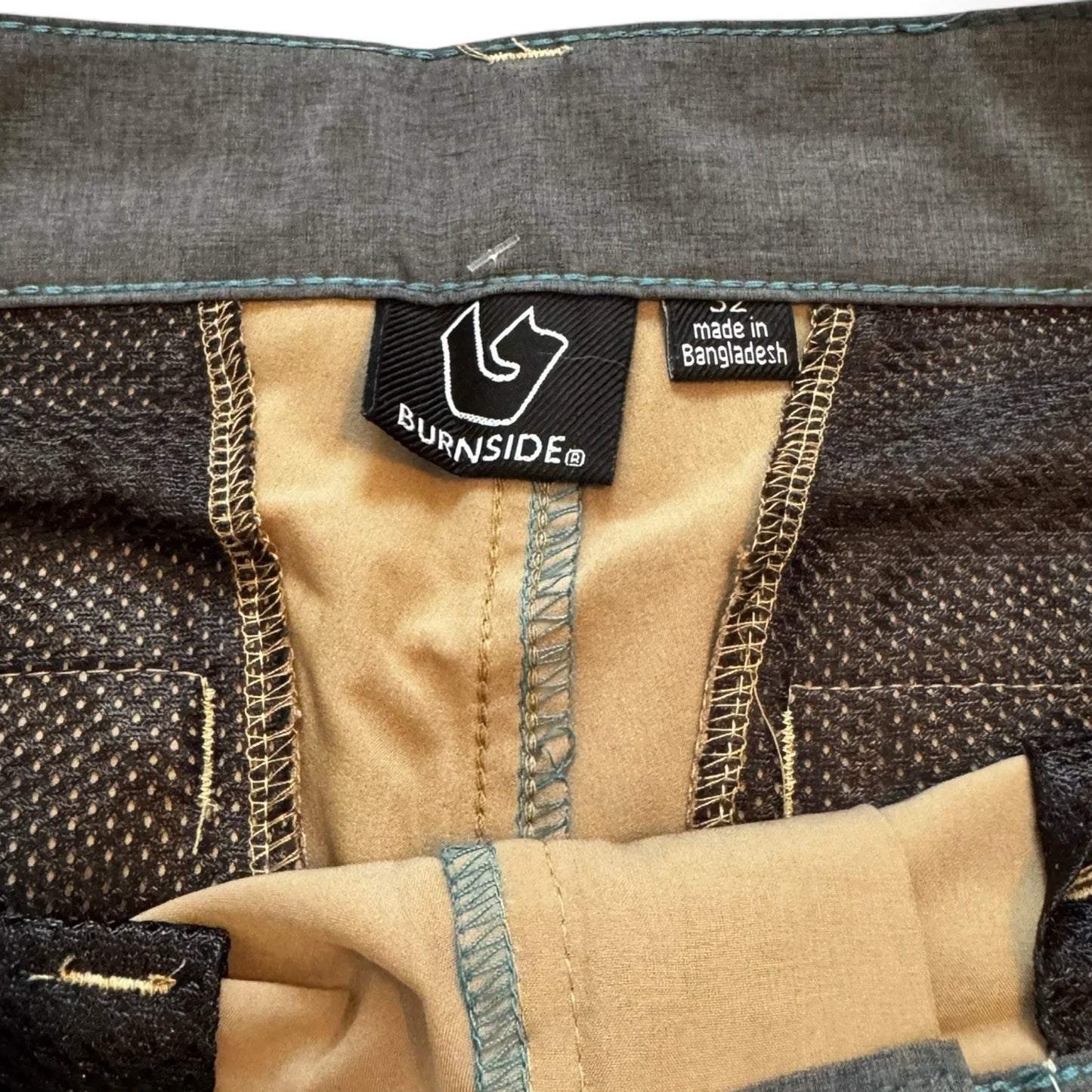 Burnside Men’s Hybrid Performance Shorts – Khaki, Size 32 - Trendiez U ♥