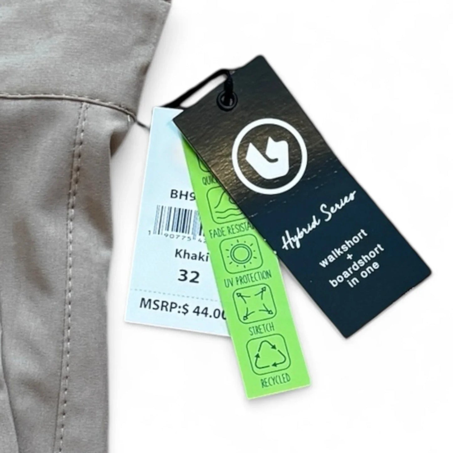 Burnside Men’s Hybrid Performance Shorts – Khaki, Size 32 - Trendiez U ♥