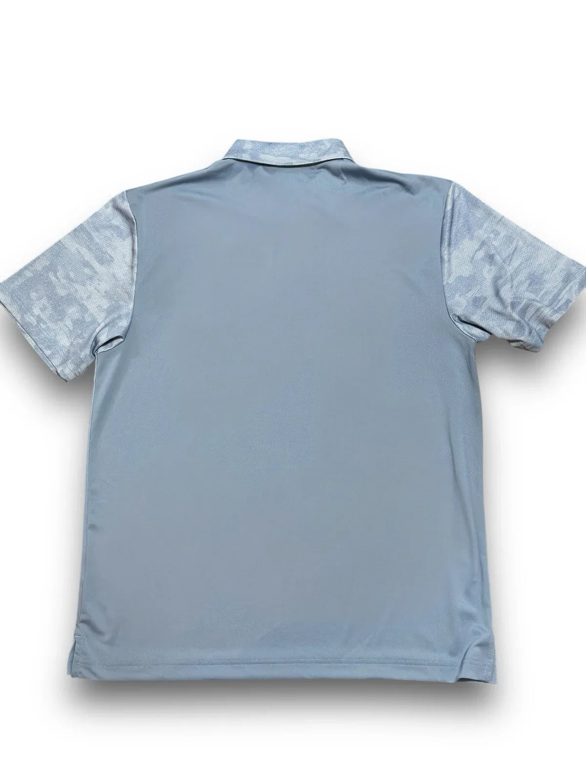 Callaway Mens Large Golf Henley Collar Polo Shirt Camo Blue Infinity Opti-Dri - Trendiez U ♥