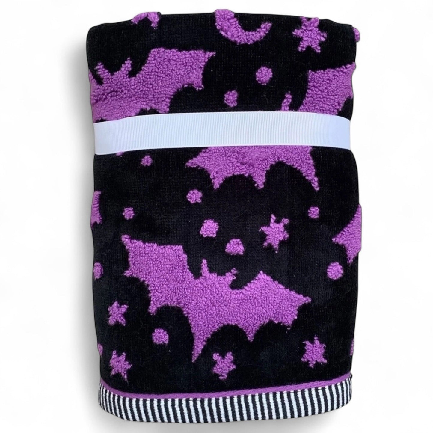 CARO Home Halloween Bathroom Hand Towels - Spooky Bats - 100% Cotton - Trendiez U ♥