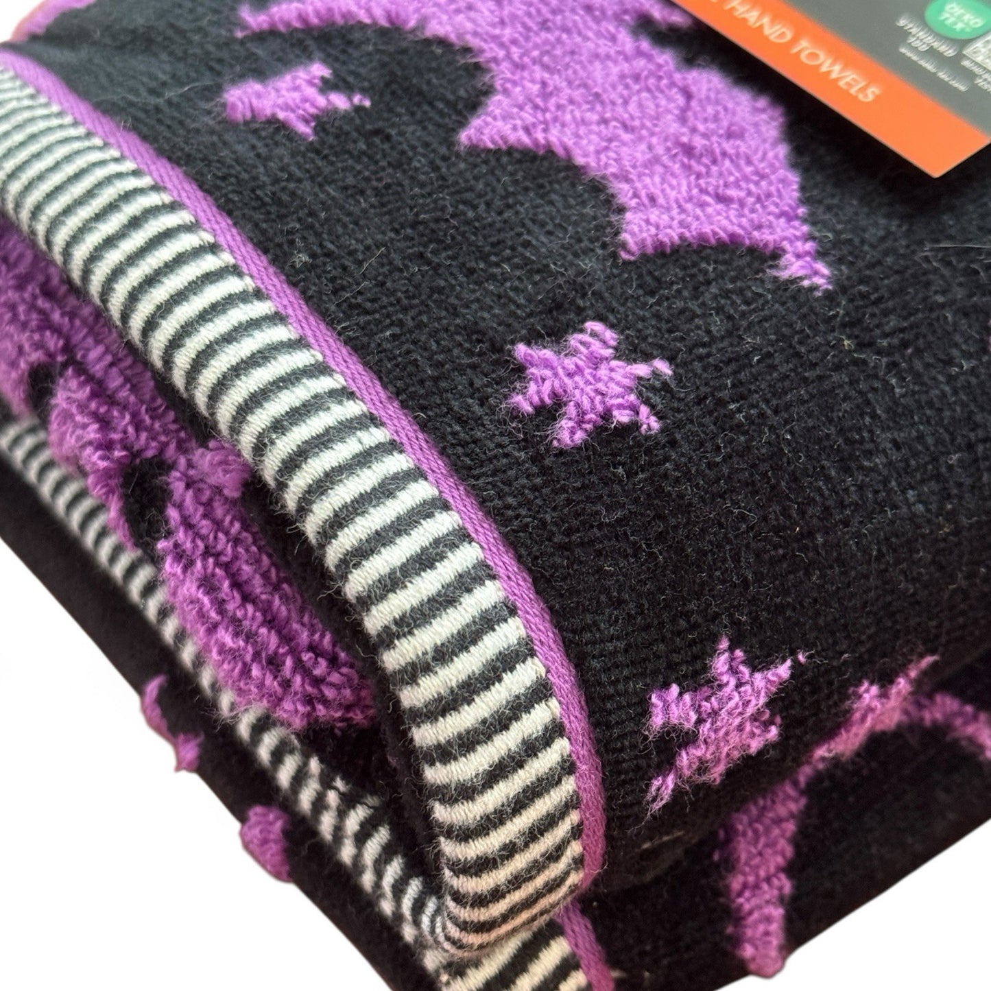 CARO Home Halloween Bathroom Hand Towels - Spooky Bats - 100% Cotton - Trendiez U ♥