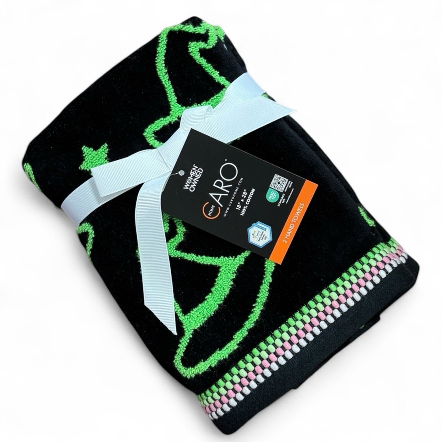 Caro Home Halloween Bathroom Hand Towels - Witch Hats - 100% Cotton - Trendiez U ♥