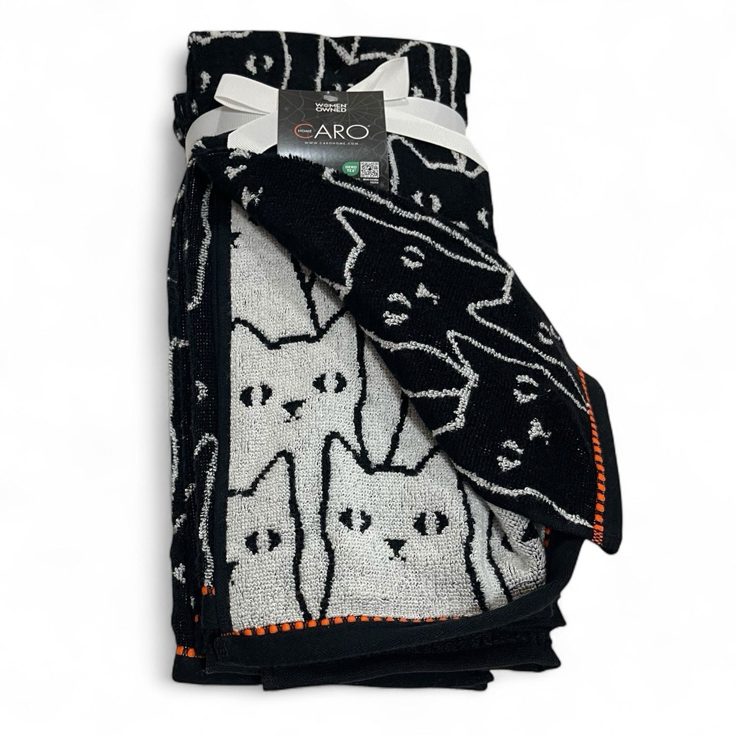 Caro Home Halloween Cat Kitchen Towel Set 2-Piece - Trendiez U ♥