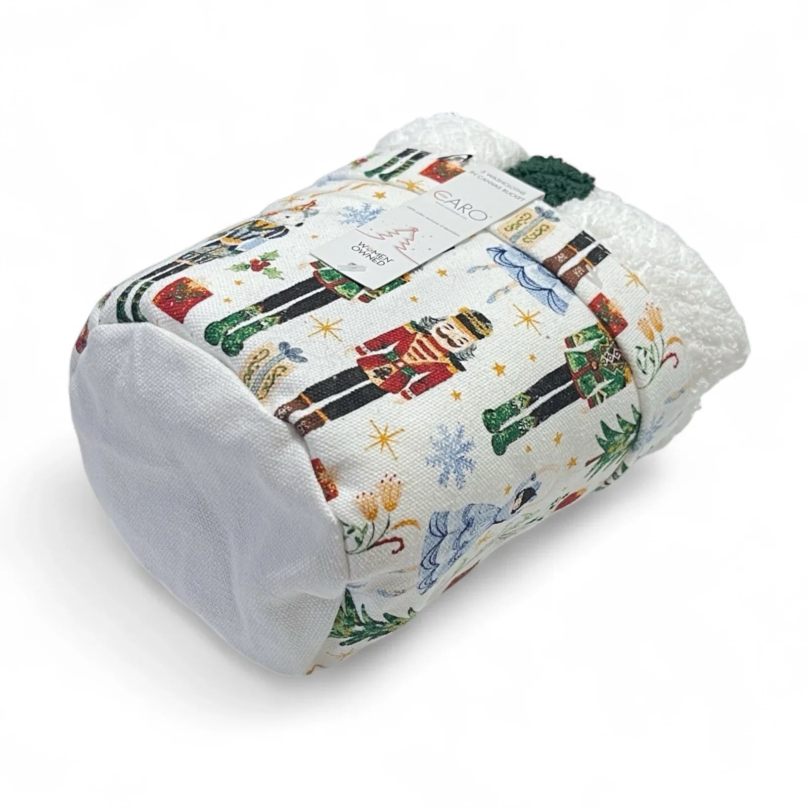 Caro Home The Nutcracker 8pc Bath Towel Set Cotton Velour Christmas - Trendiez U ♥