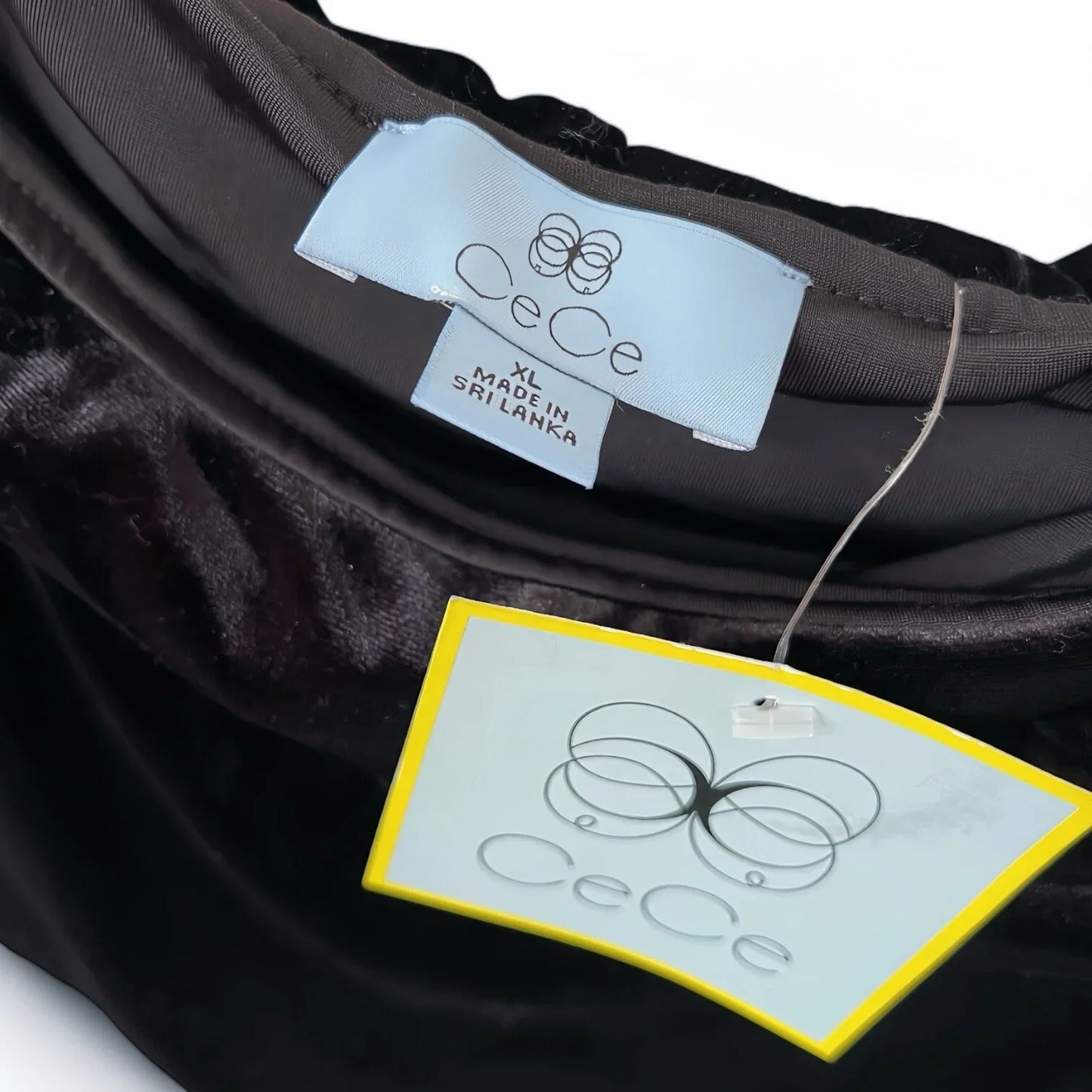 CeCe Off-the-Shoulder Velvet Blouse – Women’s XL, Black with Ruched Boat Neck - Trendiez U ♥