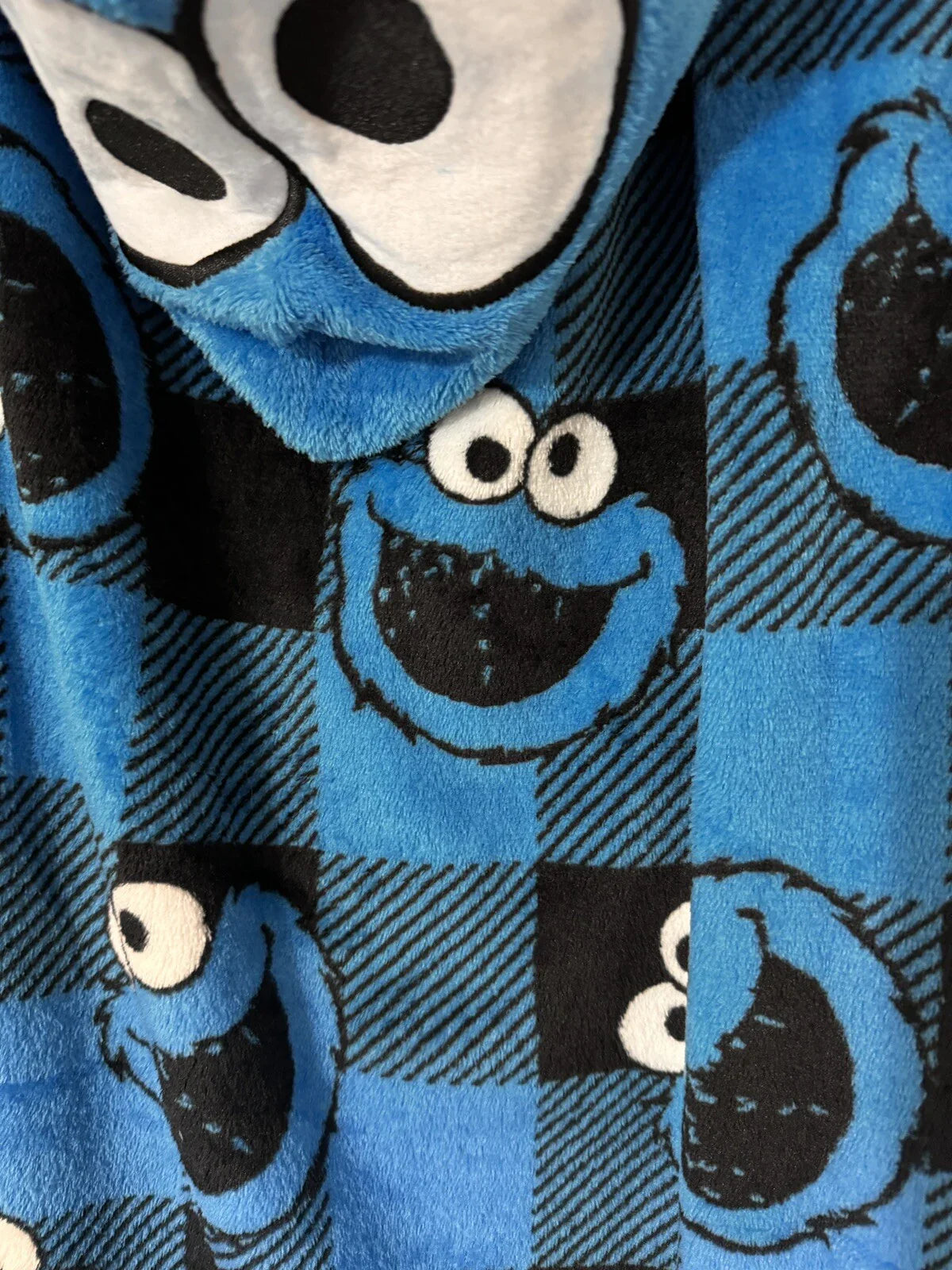 Cookie Monster Oversized Hooded One Piece Sleepwear Nwt - Trendiez U ♥