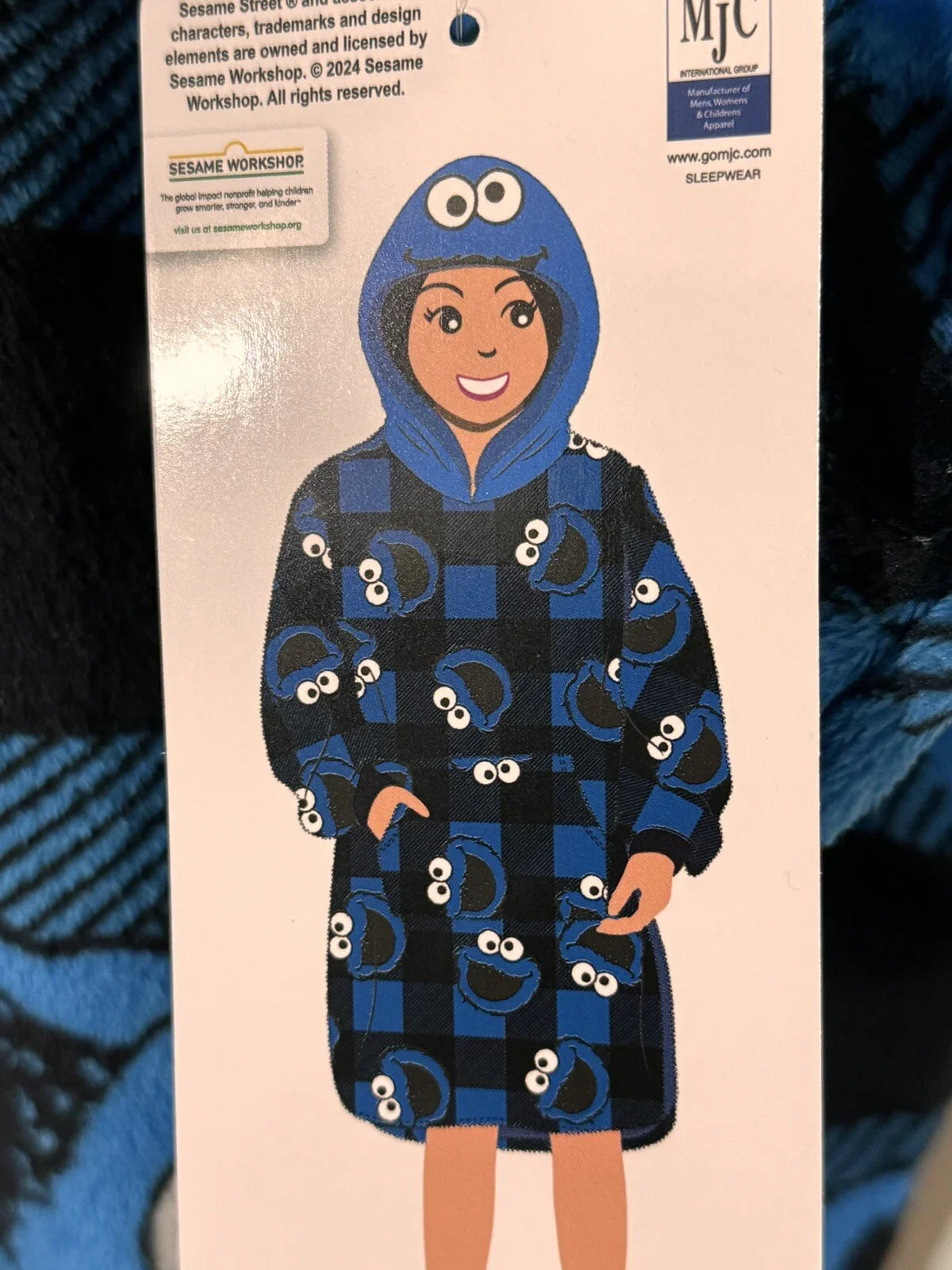 Cookie Monster Oversized Hooded One Piece Sleepwear Nwt - Trendiez U ♥