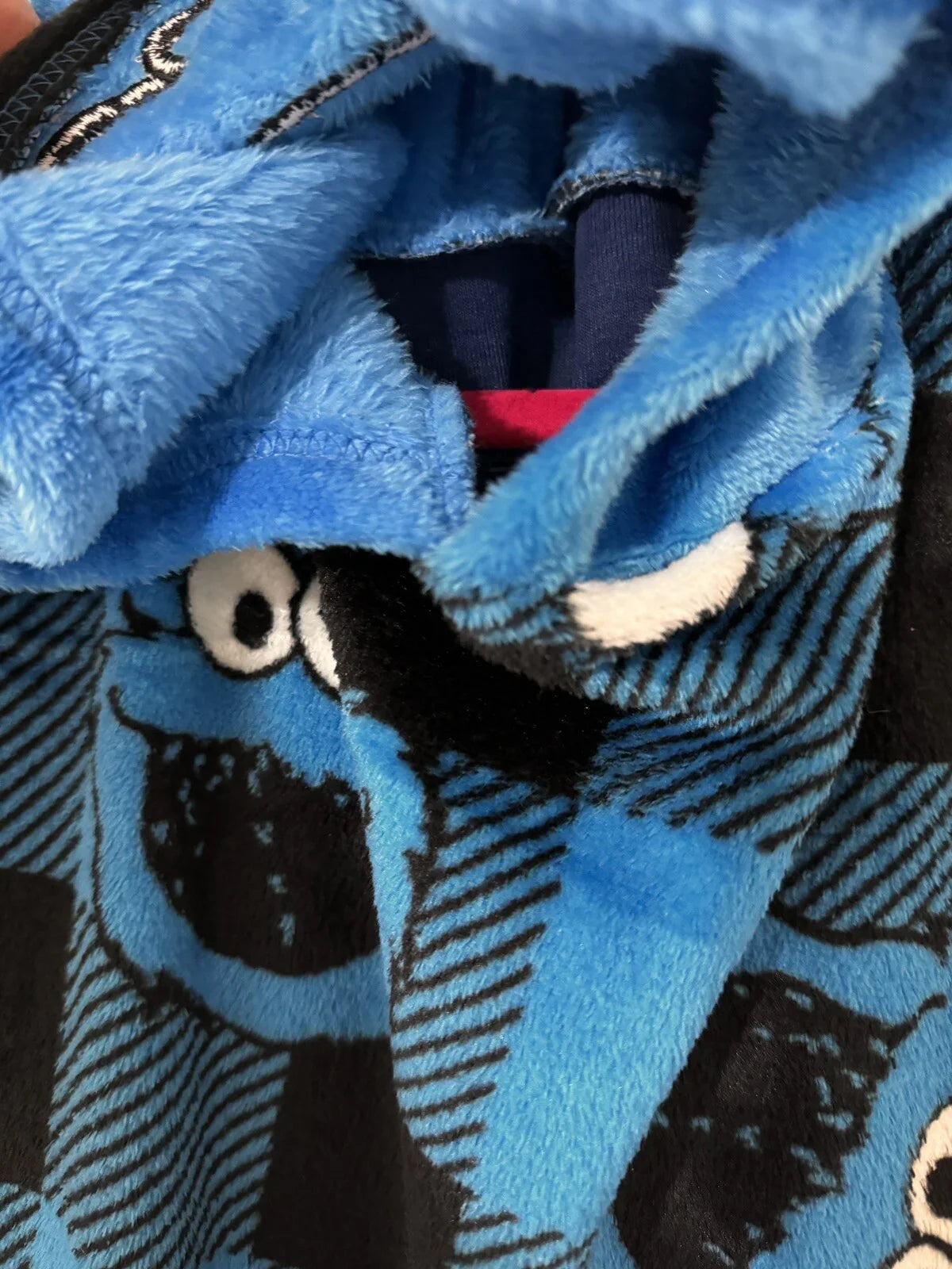 Cookie Monster Oversized Hooded One Piece Sleepwear Nwt - Trendiez U ♥