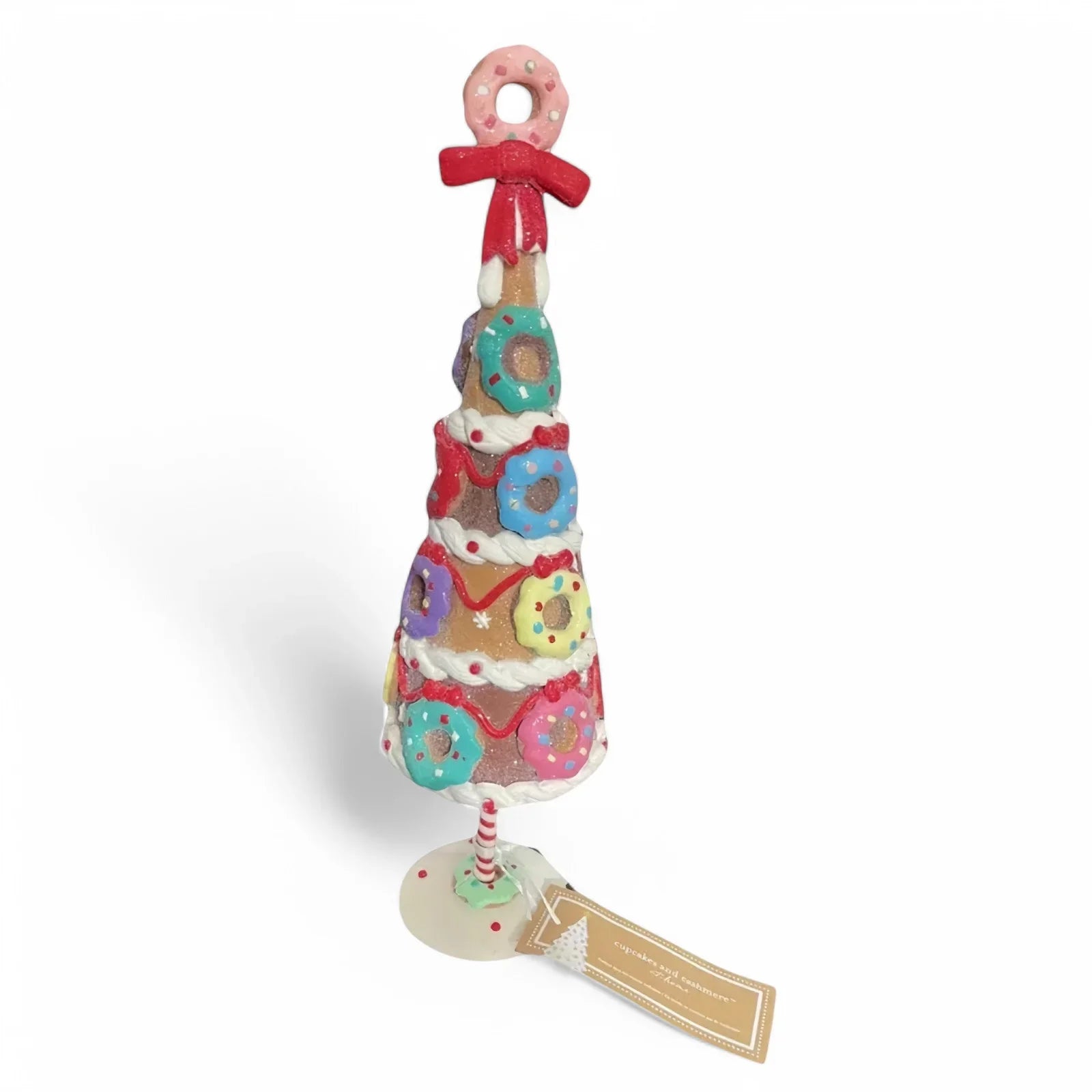 Cupcakes & Cashmere Christmas Gingerbread Donut Colorful Candy Tree Deco 14” - Trendiez U ♥