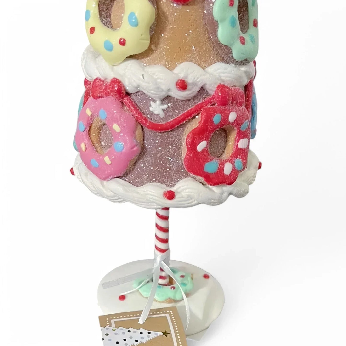 Cupcakes & Cashmere Christmas Gingerbread Donut Colorful Candy Tree Deco 14” - Trendiez U ♥