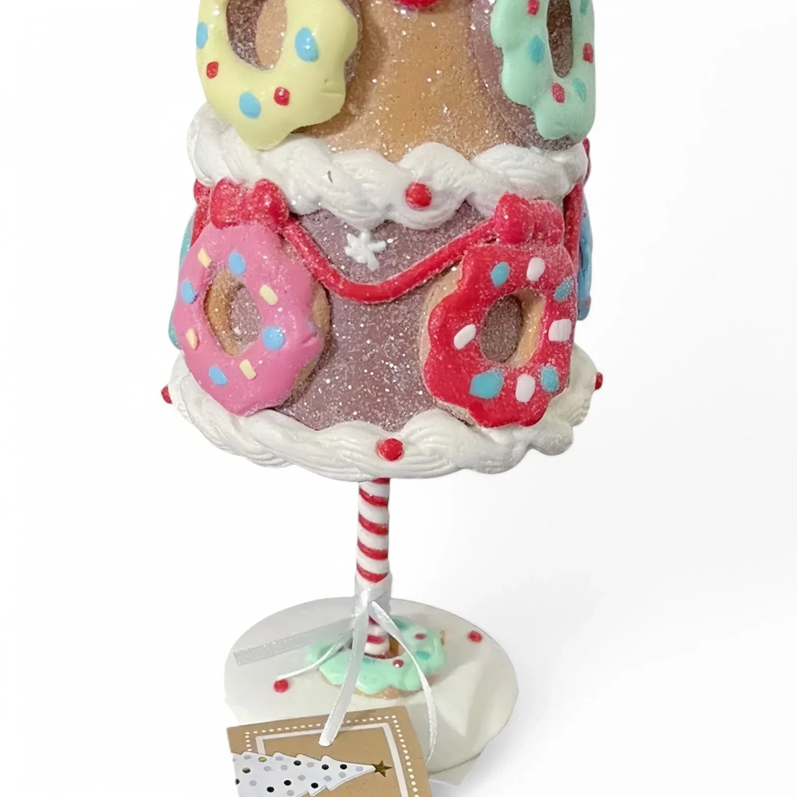 Cupcakes & Cashmere Christmas Gingerbread Donut Colorful Candy Tree Deco 14” - Trendiez U ♥