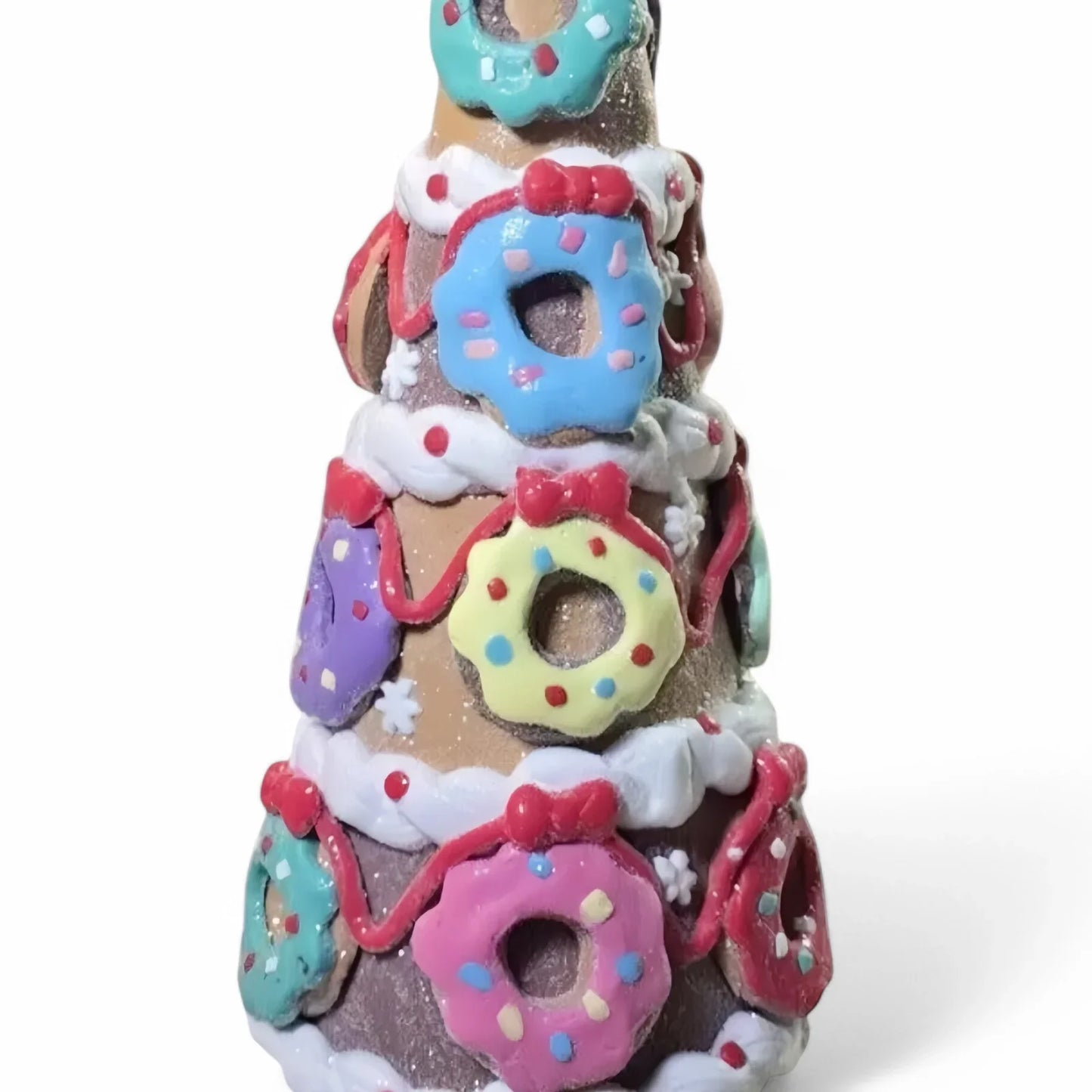 Cupcakes & Cashmere Christmas Gingerbread Donut Colorful Candy Tree Deco 14” - Trendiez U ♥