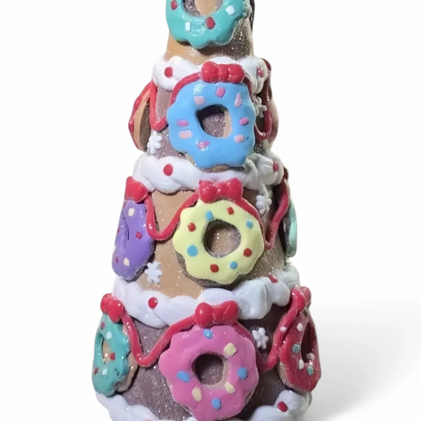Cupcakes & Cashmere Christmas Gingerbread Donut Colorful Candy Tree Deco 14” - Trendiez U ♥