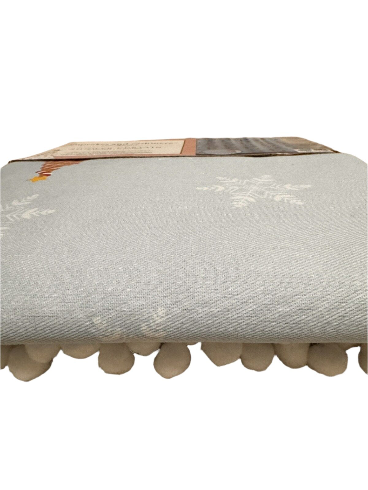 Cupcakes and Cashmere Christmas Shower Curtain Pompom Trim - Trendiez U ♥