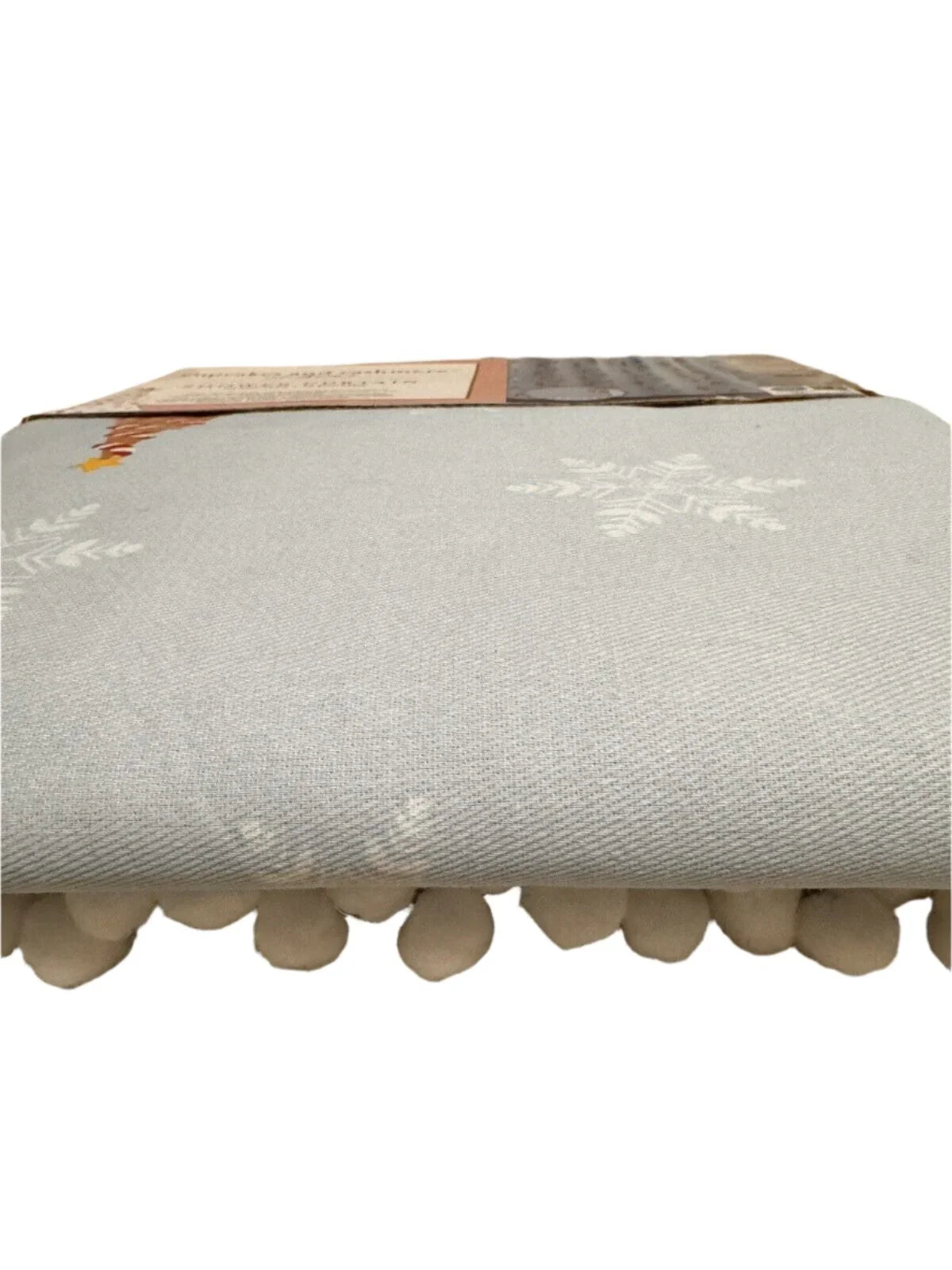 Cupcakes and Cashmere Christmas Shower Curtain Pompom Trim - Trendiez U ♥