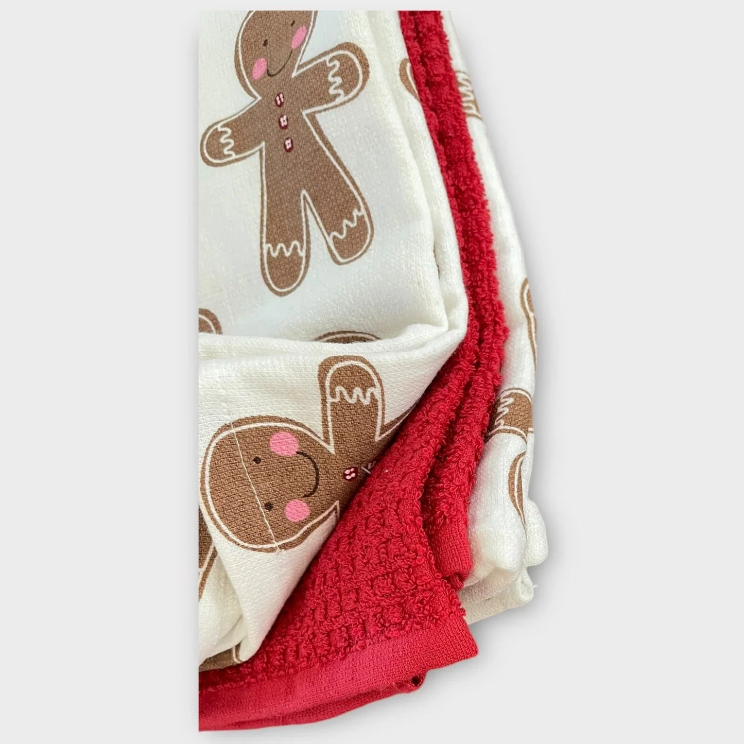 Cupcakes and Cashmere Gingerbread Christmas Man Kitchen Towel Set of 3 - Trendiez U ♥