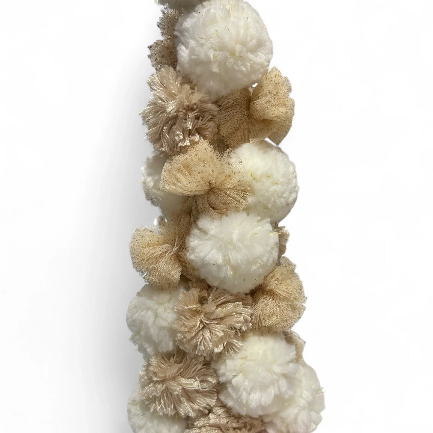 Cupcakes and Cashmere Gold Pom Pom Christmas Tree – 2 Piece Set 14" - Trendiez U ♥