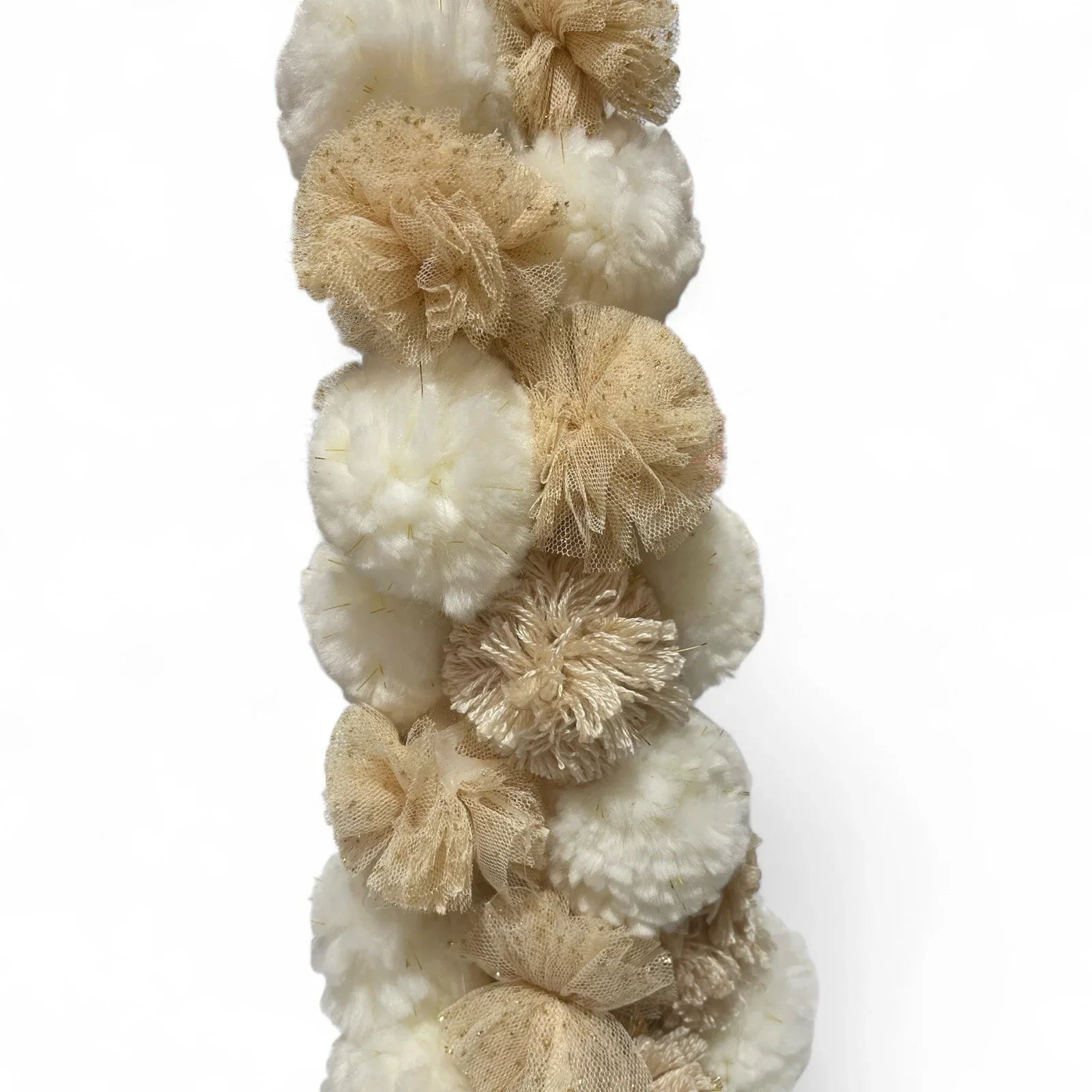 Cupcakes and Cashmere Gold Pom Pom Christmas Tree – 2 Piece Set 14" - Trendiez U ♥