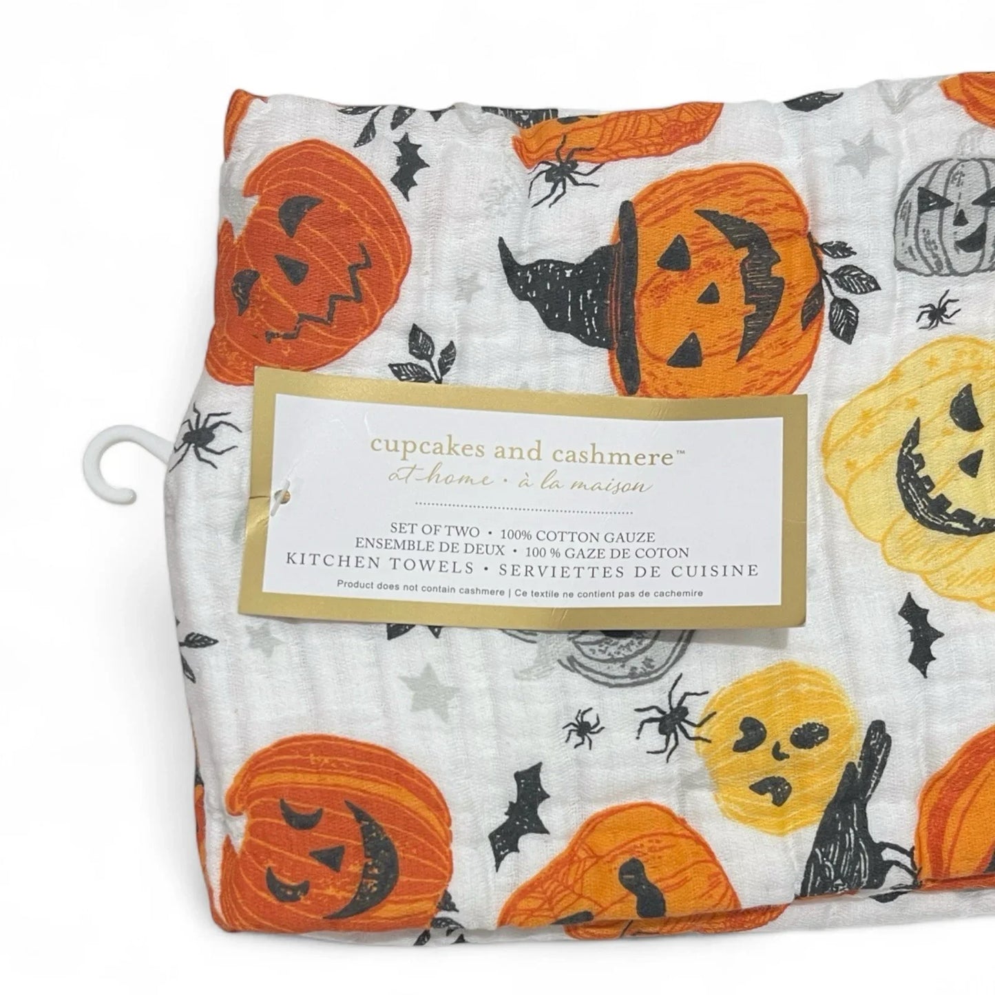 Cupcakes and Cashmere Kitchen Towel Set 2-Piece Halloween Pumpkin - Trendiez U ♥