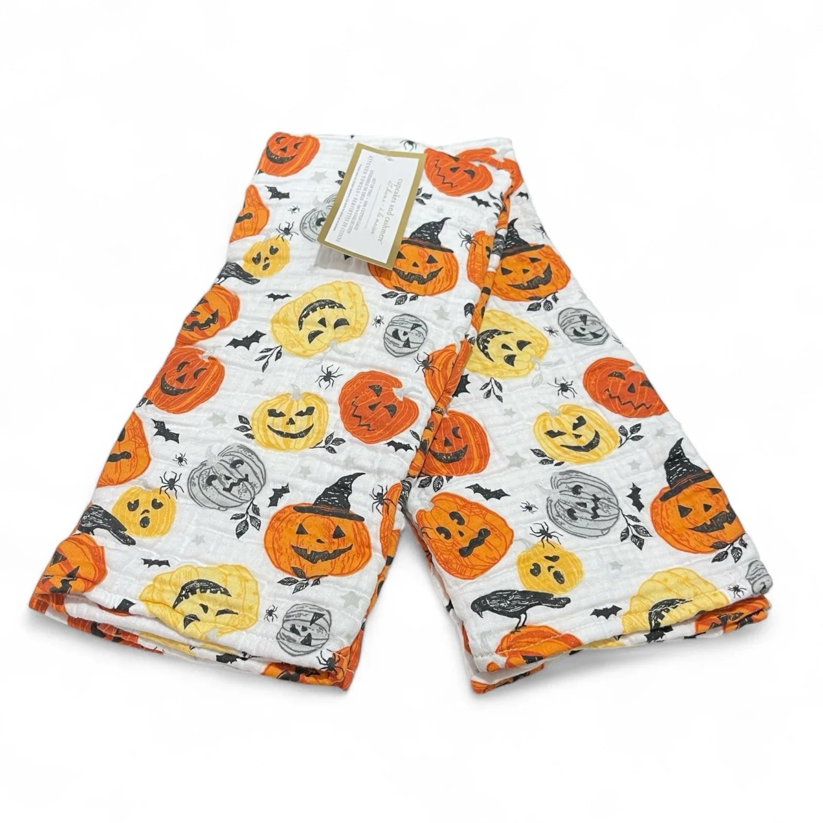Cupcakes and Cashmere Kitchen Towel Set 2-Piece Halloween Pumpkin - Trendiez U ♥