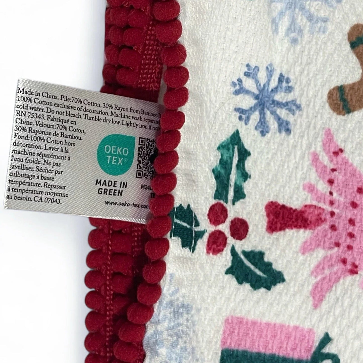 Cupcakes and Cashmere Kitchen Towel Set of 3 Gingerbread Candy Cane Christmas - Trendiez U ♥