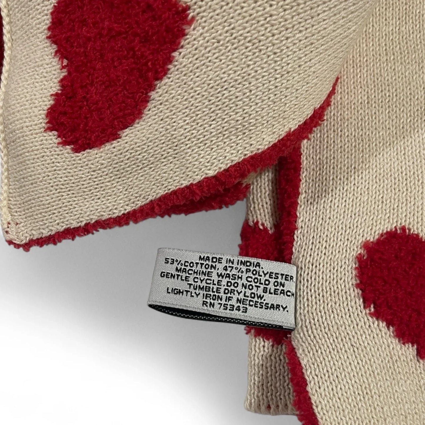 Cupcakes and Cashmere Kitchen Towels – 2-Pack Red & Cream Heart Knit - Trendiez U ♥