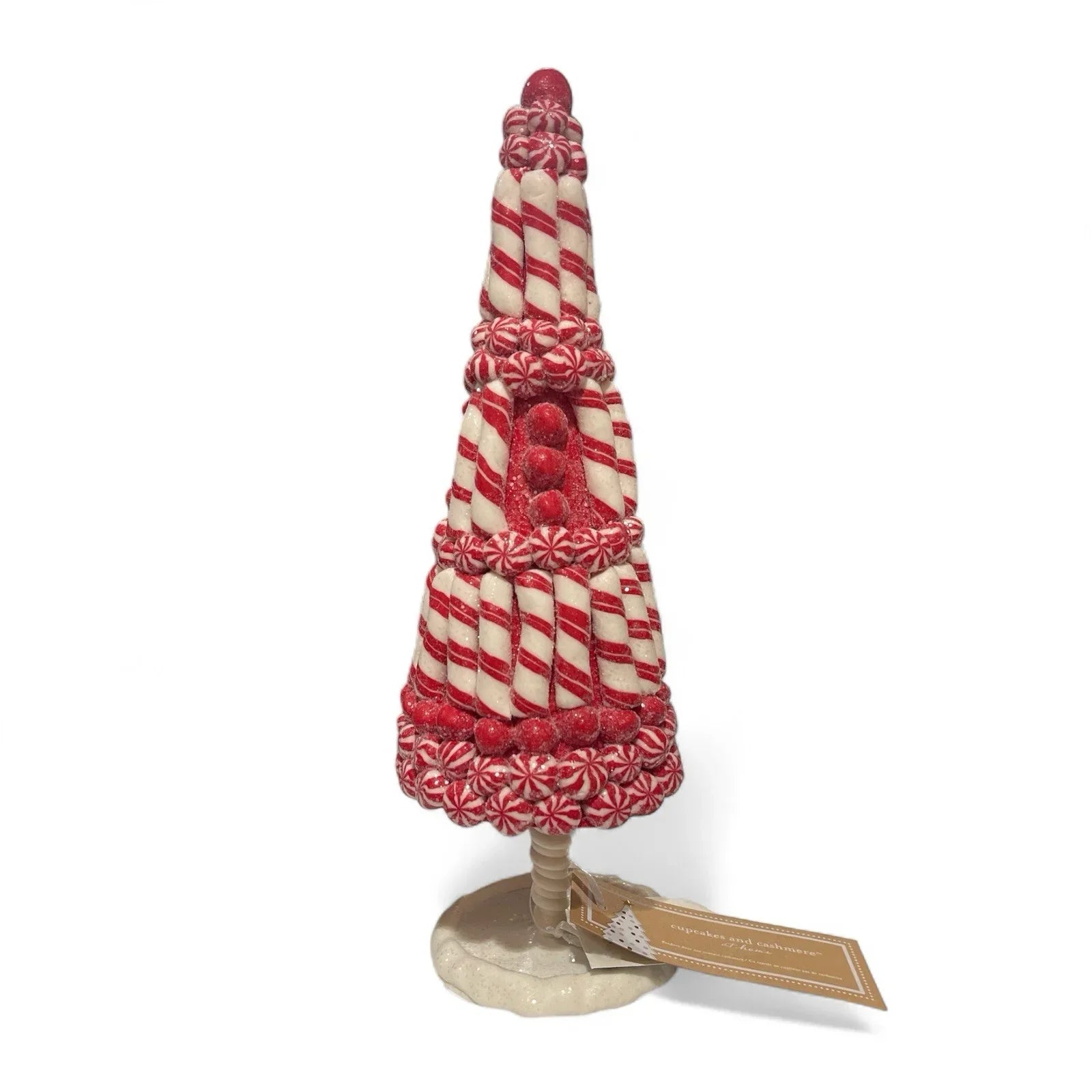 Cupcakes and Cashmere Peppermint Candy Cane Christmas Tree 12 in - Trendiez U ♥