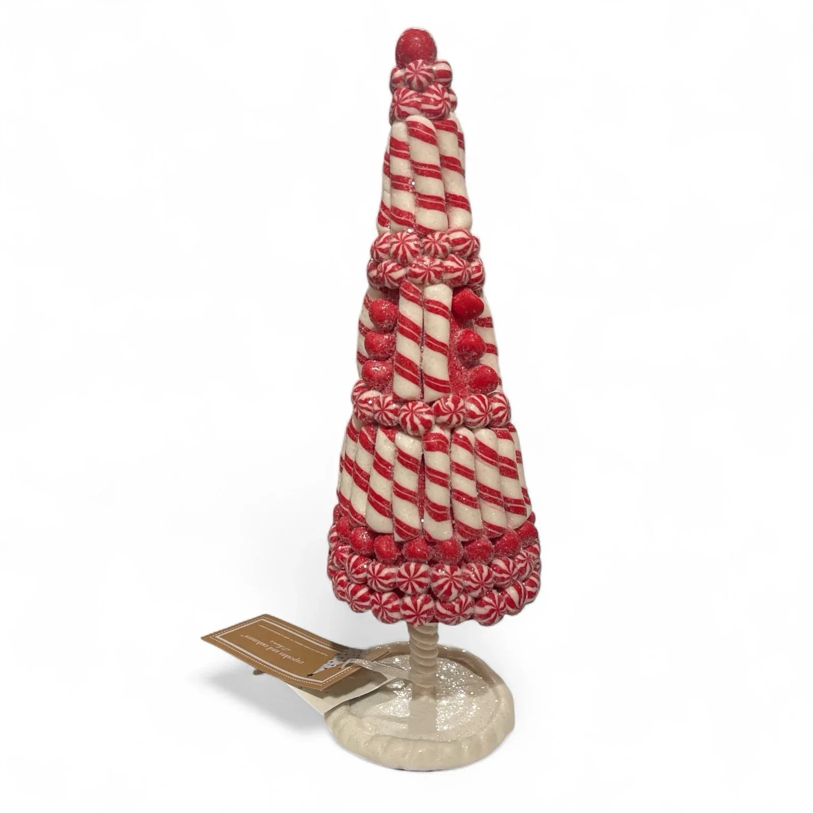 Cupcakes and Cashmere Peppermint Candy Cane Christmas Tree 12 in - Trendiez U ♥