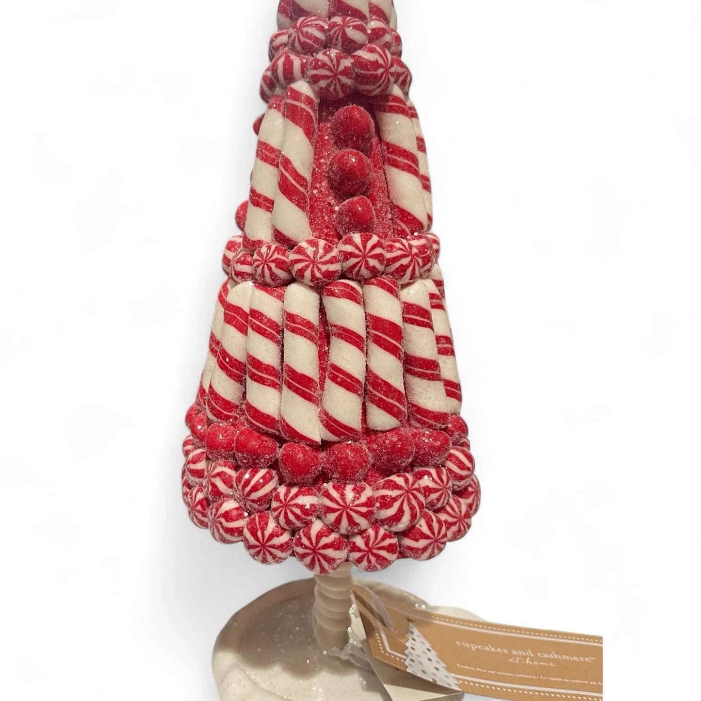 Cupcakes and Cashmere Peppermint Candy Cane Christmas Tree 12 in - Trendiez U ♥