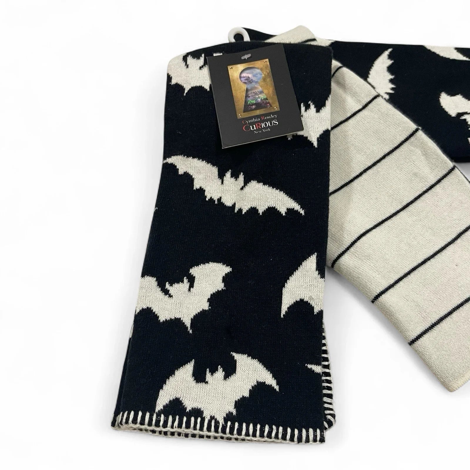 Cynthia Rowley Halloween Bats Knit Kitchen Towel Set, 3-Piece Farmhouse Style - Trendiez U ♥