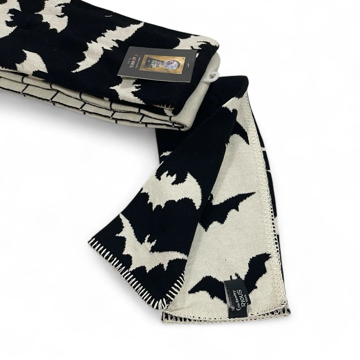 Cynthia Rowley Halloween Bats Knit Kitchen Towel Set, 3-Piece Farmhouse Style - Trendiez U ♥