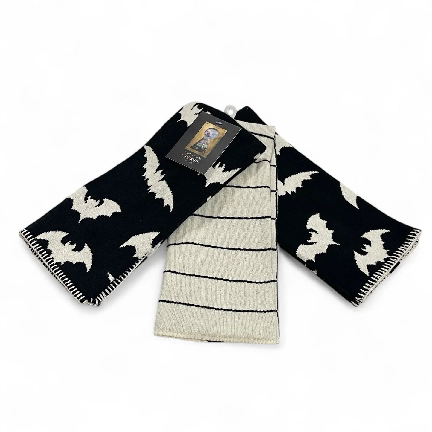 Cynthia Rowley Halloween Bats Knit Kitchen Towel Set, 3-Piece Farmhouse Style - Trendiez U ♥