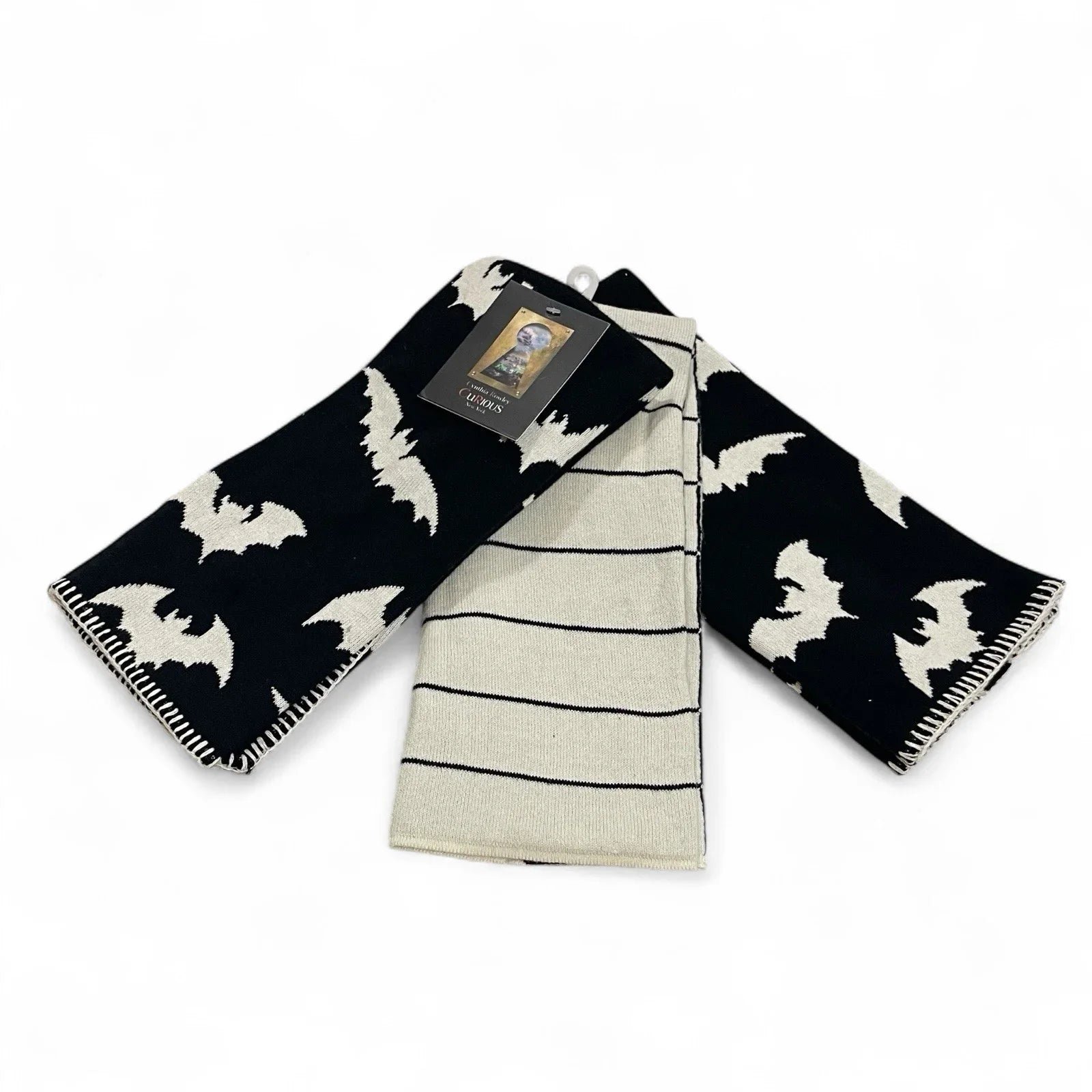 Cynthia Rowley Halloween Bats Knit Kitchen Towel Set, 3-Piece Farmhouse Style - Trendiez U ♥