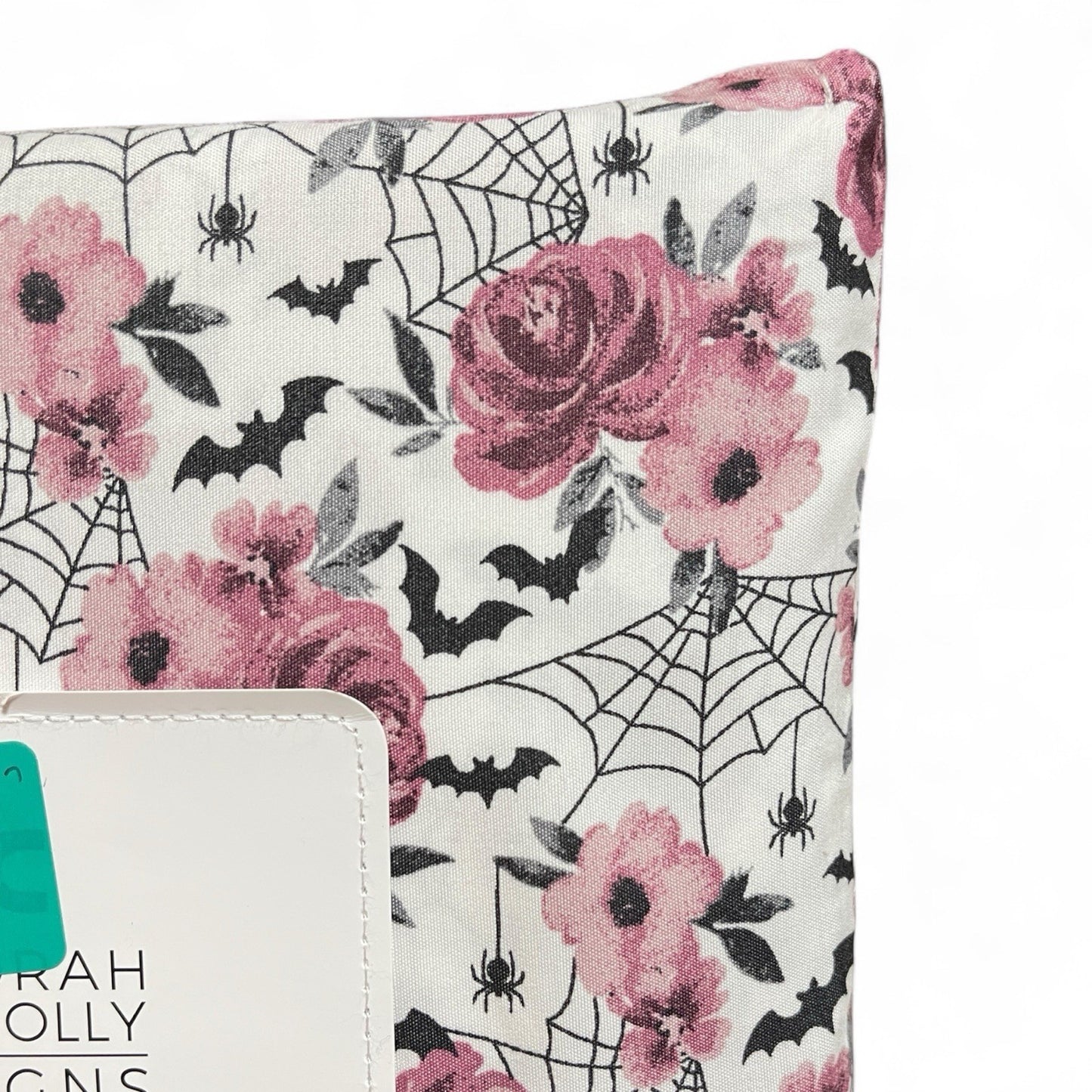Deborah Connolly Design KING Sheet Set Purple Floral Spider Bat Halloween Theme - Trendiez U ♥