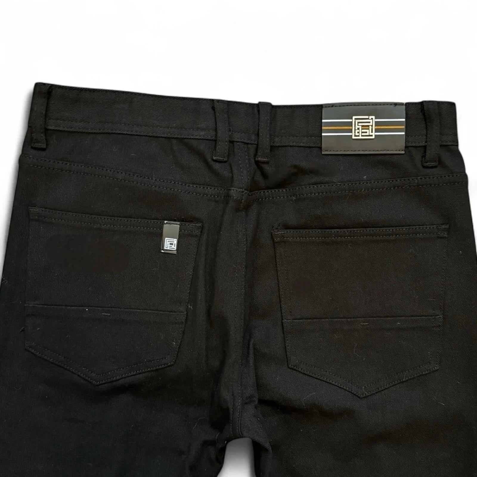 Demolition Men’s Jeans – Black Moto Studden Slim 34x32 - Trendiez U ♥