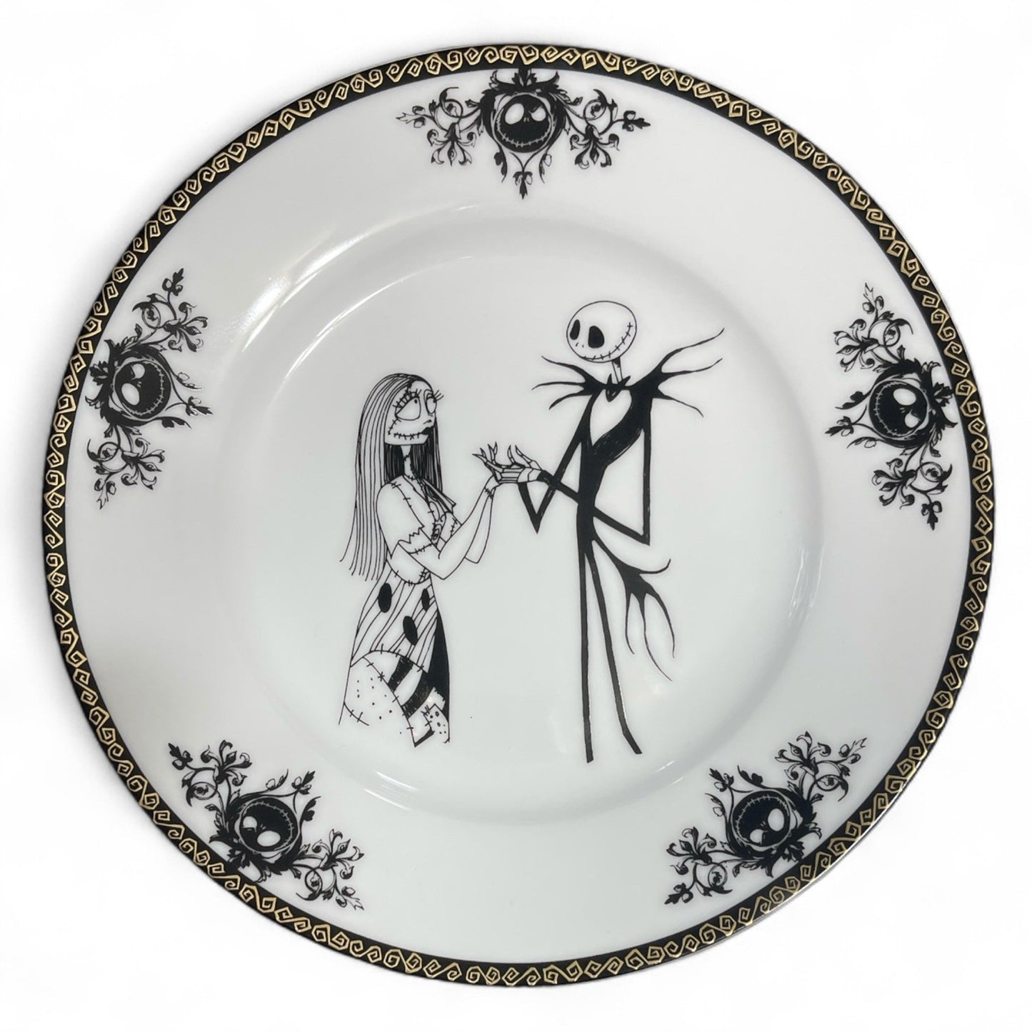 Disney Nightmare Before Christmas Sally Jack Skellington Dinner Plate 10.5” 8” - Trendiez U ♥