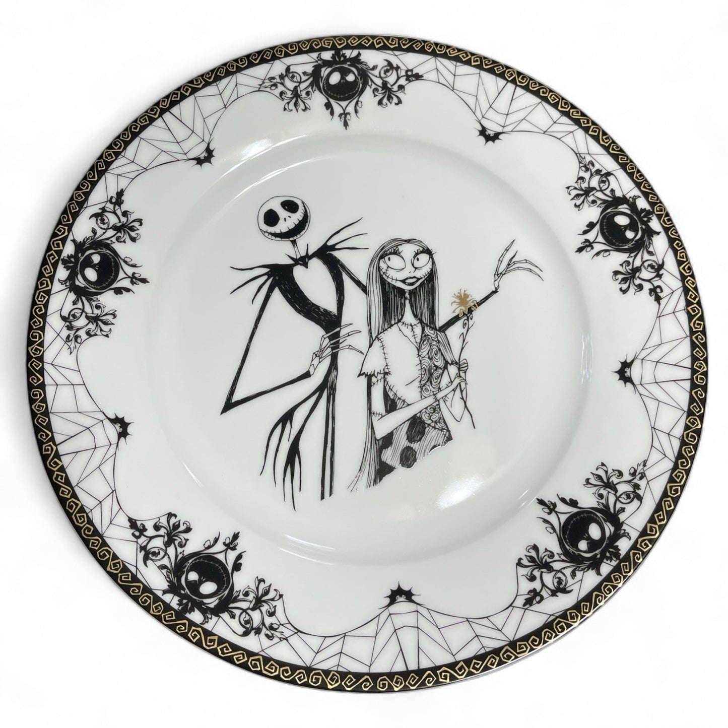 Disney Nightmare Before Christmas Sally Jack Skellington Dinner Plate 10.5” 8” - Trendiez U ♥