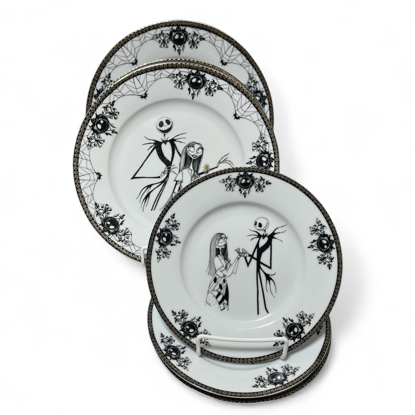 Disney Nightmare Before Christmas Sally Jack Skellington Dinner Plate 10.5” 8” - Trendiez U ♥