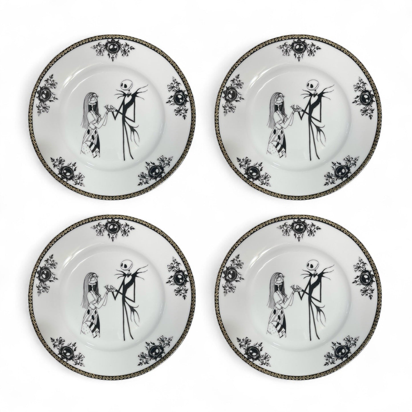 Disney Nightmare Before Christmas Sally Jack Skellington Dinner Plate 10.5” 8” - Trendiez U ♥
