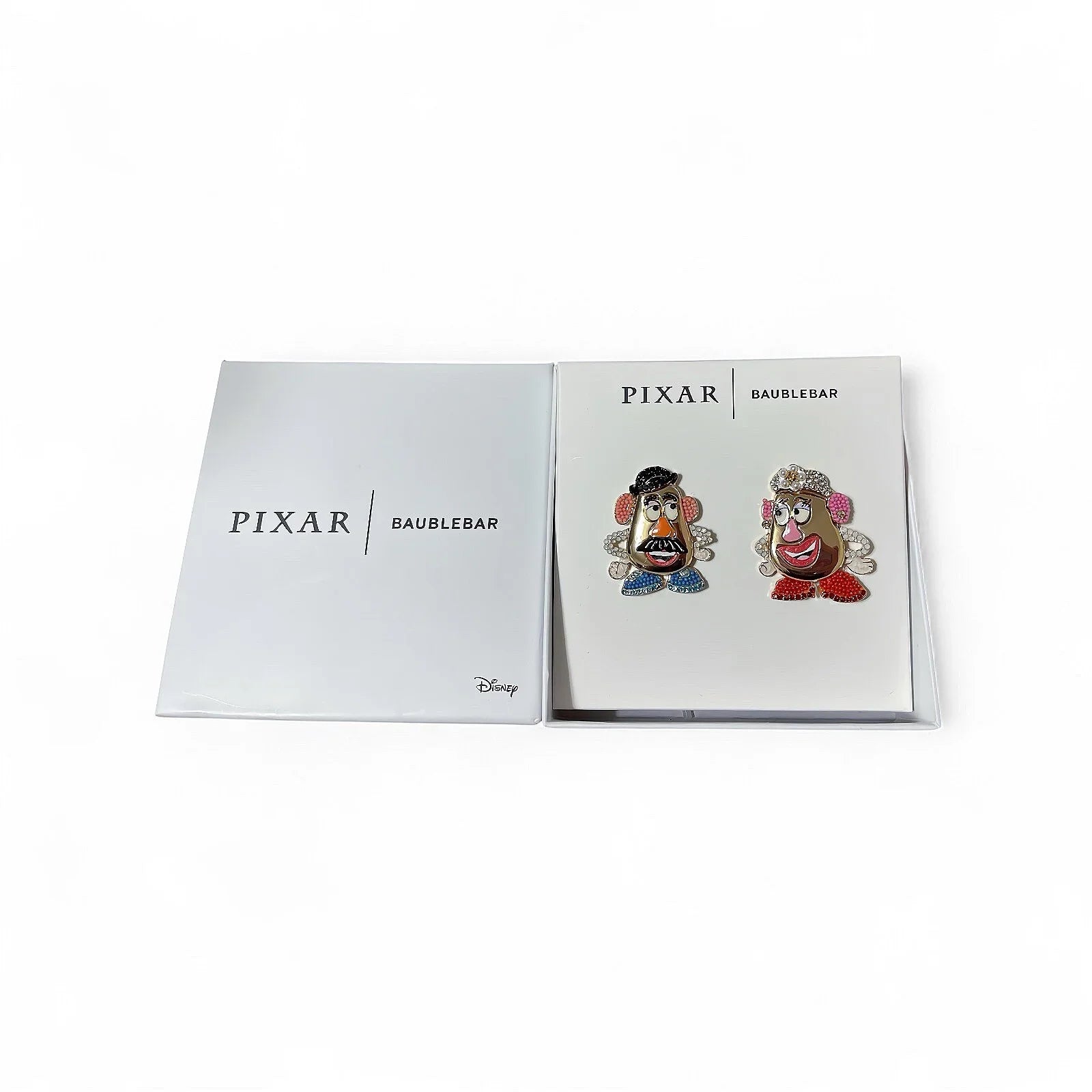 Disney Pixar Baublebar Toy Story Mr. & Mrs. Potato Head Earrings Gold Tone Studs - Trendiez U ♥