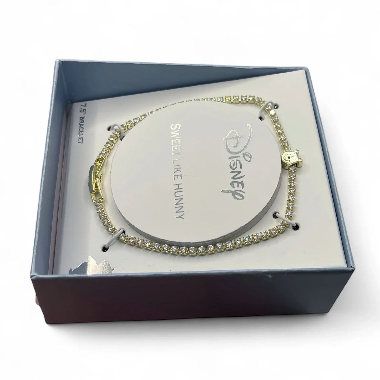 Disney Winnie the Pooh Rhinestone Bracelet – Gold “Sweet Like Hunny” - Trendiez U ♥