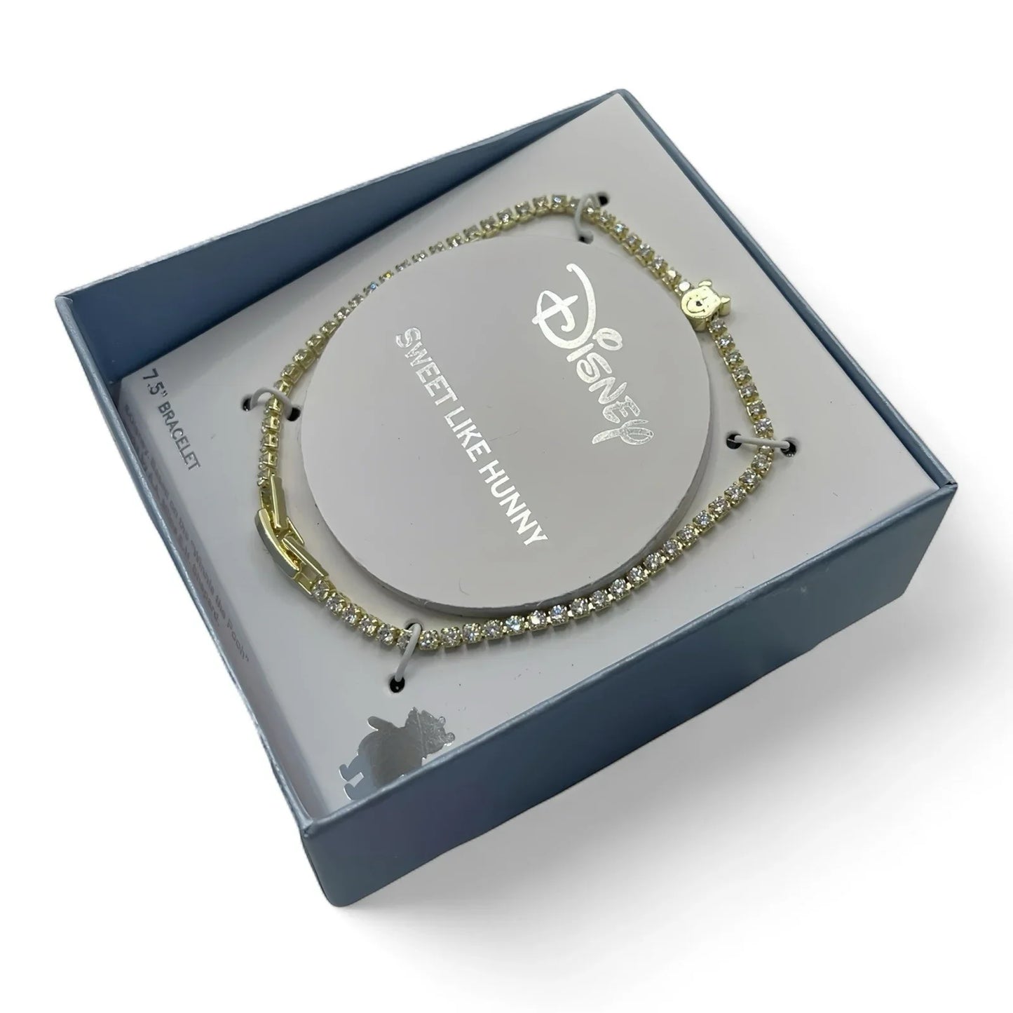 Disney Winnie the Pooh Rhinestone Bracelet – Gold “Sweet Like Hunny” - Trendiez U ♥