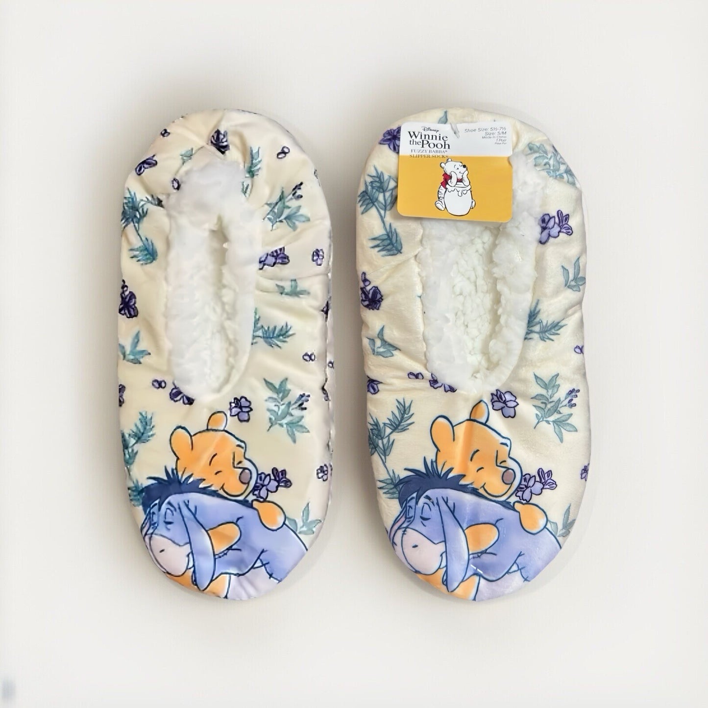 Disney Winnie the Pooh Slipper Booties – Eeyore & Pooh Bear, Non-Slip - Trendiez U ♥