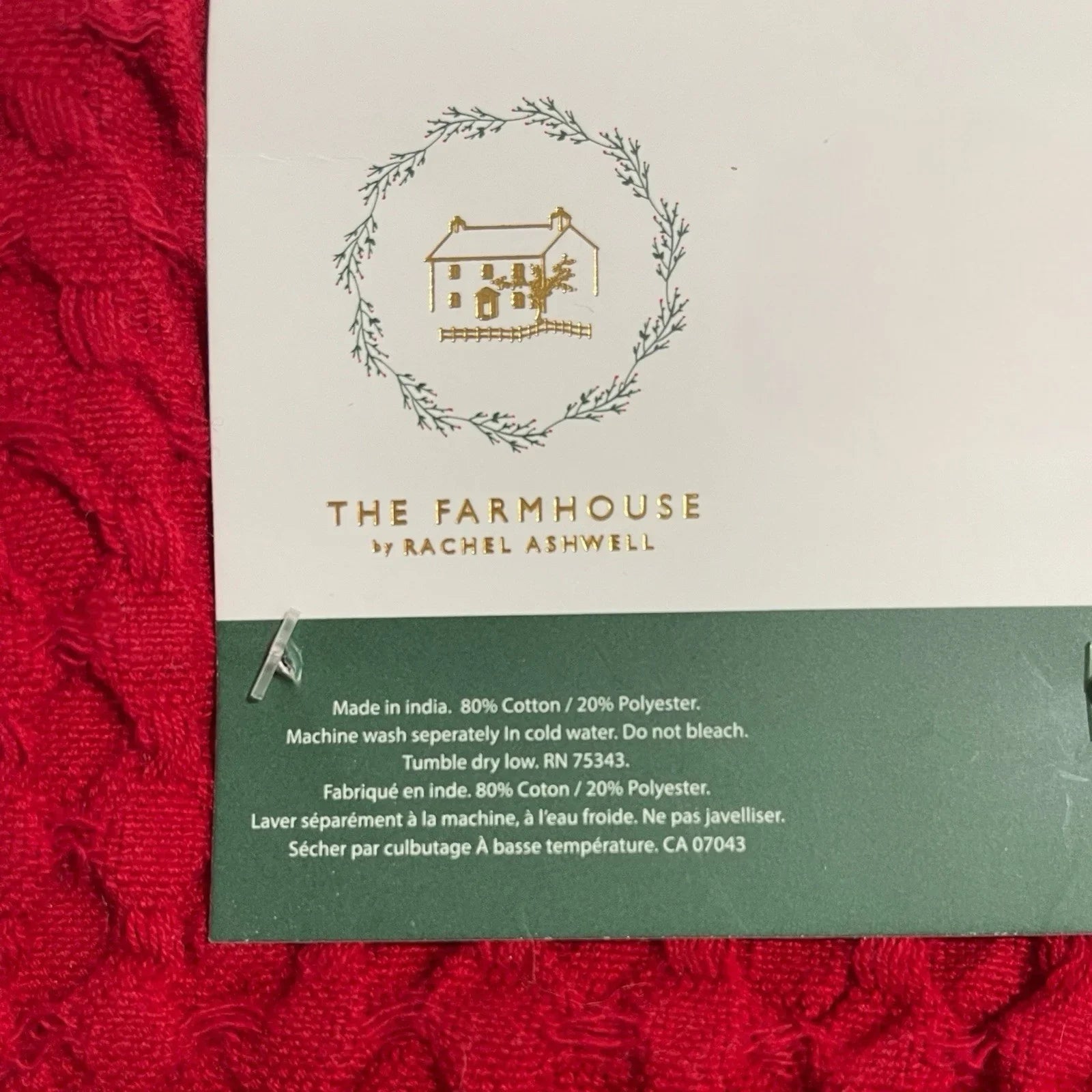 Farmhouse Waffle Weave Christmas Kitchen Towel Set (4, Red/Green) - Trendiez U ♥