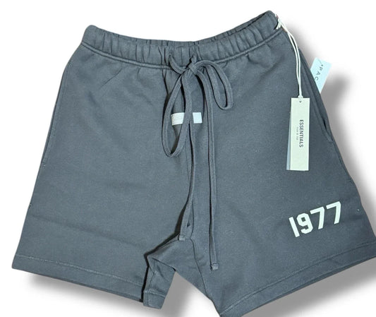 Fear Of God Essentials 1977 Iron Black Fleece Shorts Size XS - Trendiez U ♥