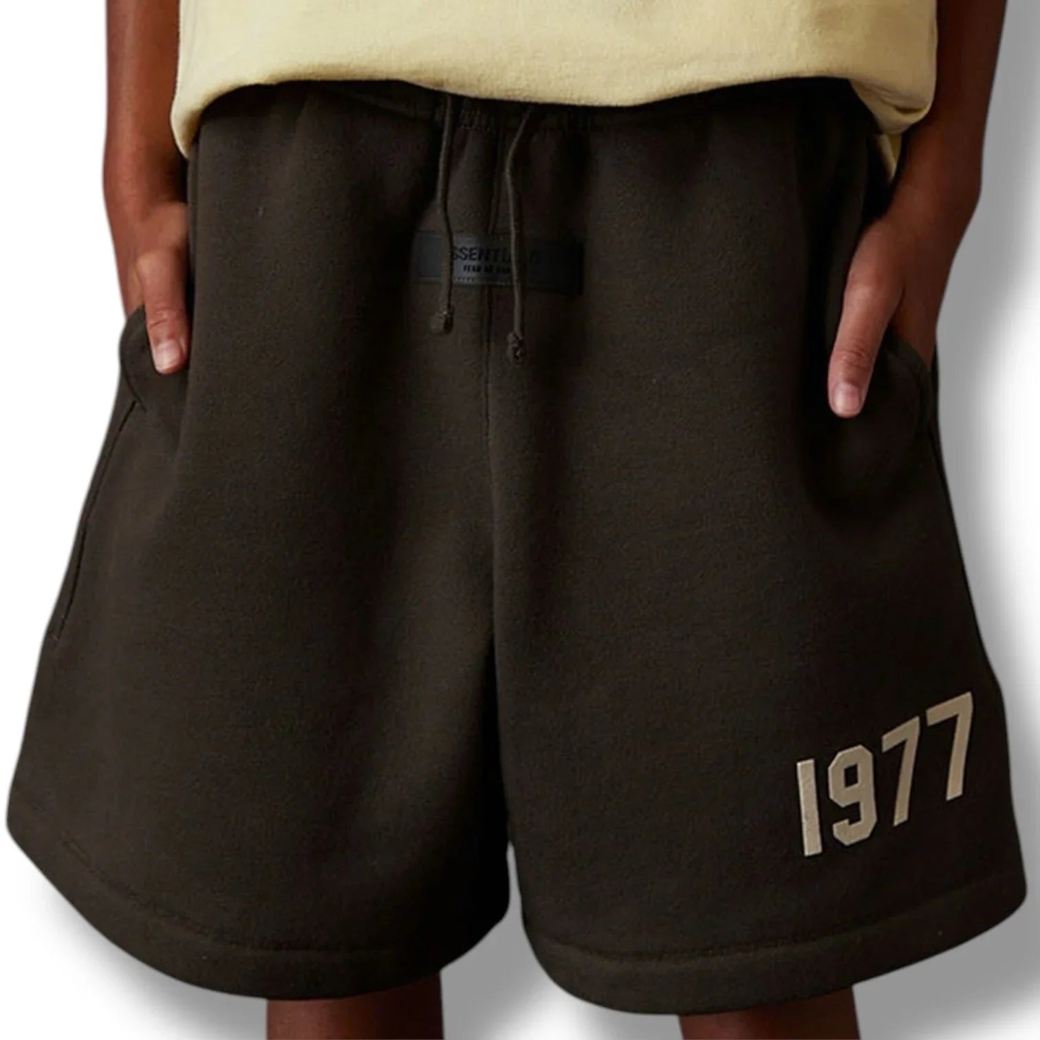 Fear Of God Essentials 1977 Iron Black Fleece Shorts Size XS - Trendiez U ♥