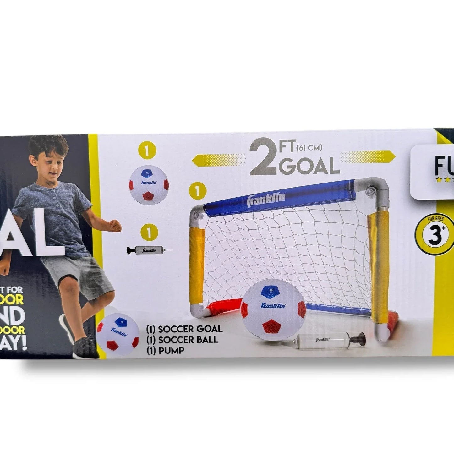 Franklin Sports Kids Mini Soccer Goal Set Portable Folding Mini Net and Ball - Trendiez U ♥
