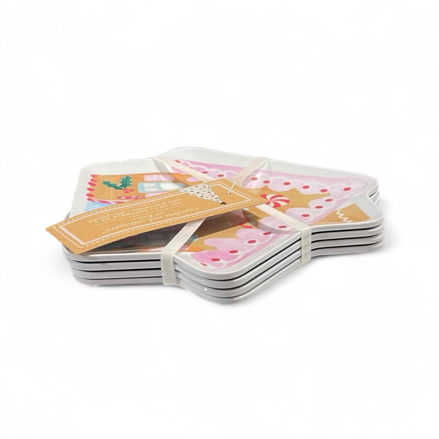 Gingerbread House Melamine Christmas Snack Plates - Cupcakes and Cashmere - Trendiez U ♥